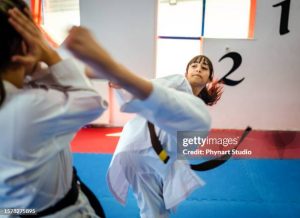 Girls Sparring